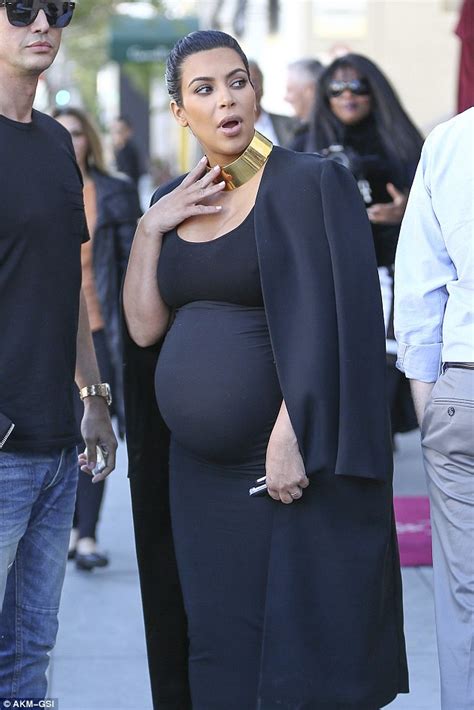 kim kardashian steps out in heels as pregnancy is starting to make her feet swell daily mail