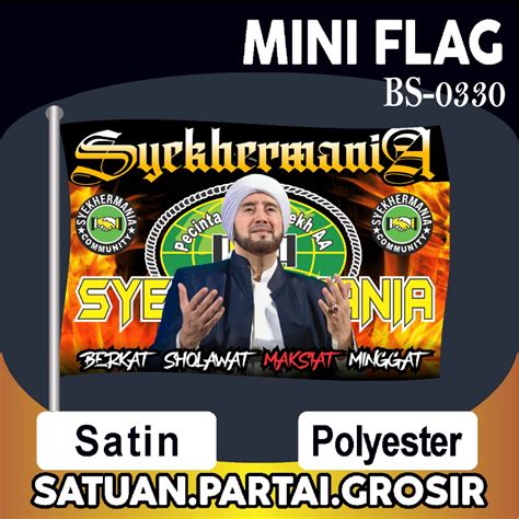 Jual Umbul Umbul Custom Syekhermania Pecinta Sholawat V Bendera