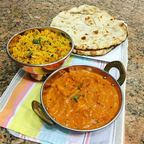 Butter Chicken With Naan And Biryani Oc 2448x2448 Foodporn