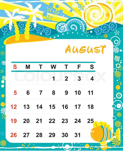 Premium Vector Calendar 2023 August Clip Art Library