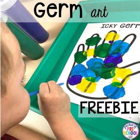 Germ Blowing Art Freebie My Body Themed Centers And Activities