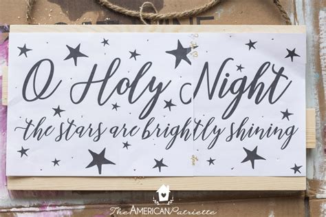 Diy Rustic Light Up Christmas Sign The American Patriette