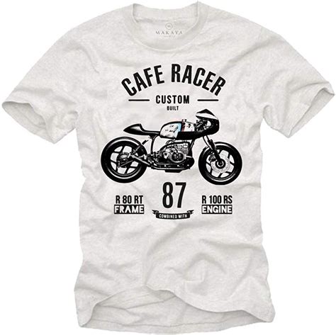 Makaya Camiseta Para Hombre Vintage Moto R80 Regalos Para Moteros