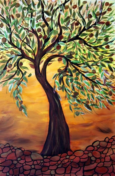 Tree Branches Oil Painting Tree Painting Tree Of Life Art Painting
