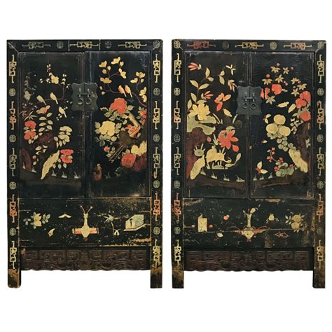 Chinese Lacquered Two-Door Cabinets | Storage | Sotheby's