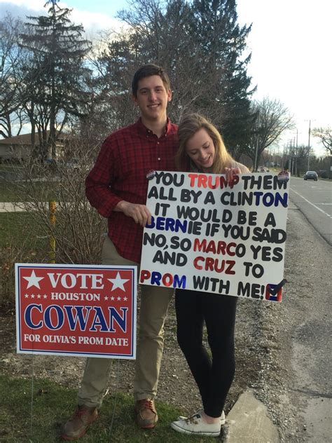 Political Promposal Cute Prom Proposals Prom Proposal Homecoming