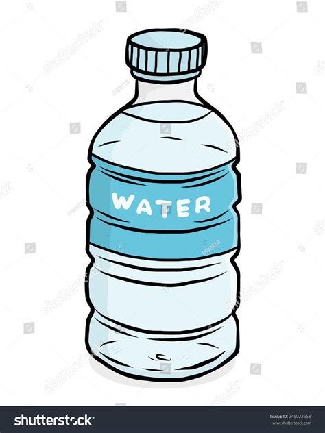 Water Plastic Bottle U002f Cartoon Vector And Illustration Hand Drawn