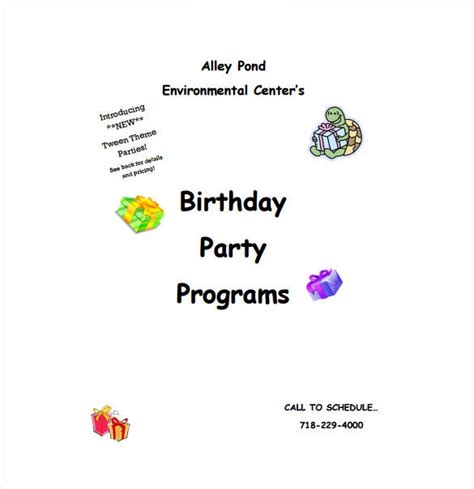 Create unique birthday party invitations with one of our templates in only 2 minutes. 12+ Birthday Program Templates - PDF, PSD | Free & Premium Templates