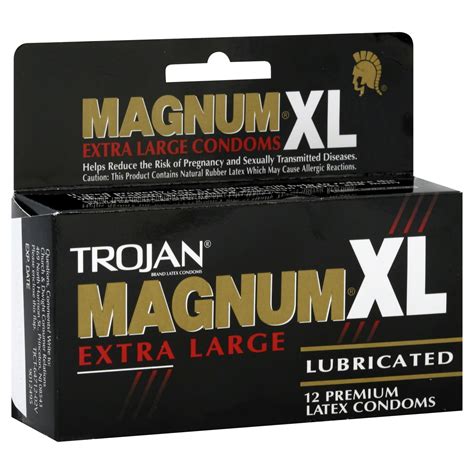 Trojan Brand Trojan Magnum Xl Latex Condoms Premium Lubricated Extra