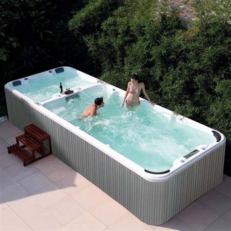 Garden Freestanding Fiberglass Swim Spa Shell Sex Swimming Pool