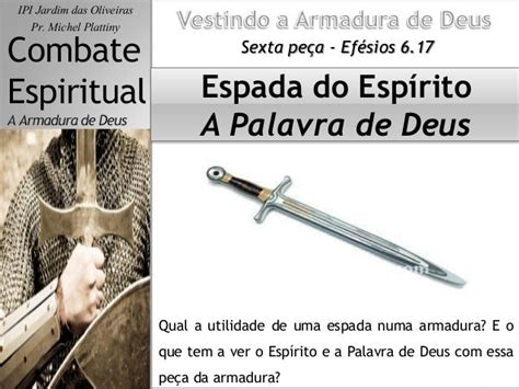 Combate Espiritualarmadura De Deus Espada Do Espírito A Palavra D