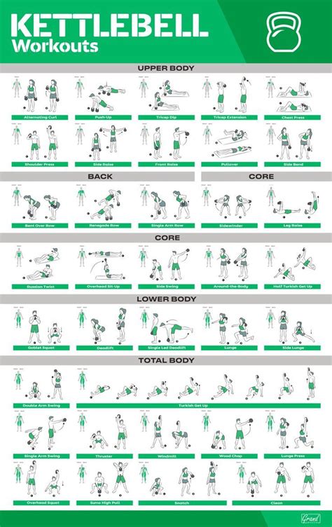 12 Pack Laminated Large Workout Poster Set Perfect Workout Posters