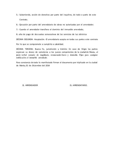 Carta De Arrendatario