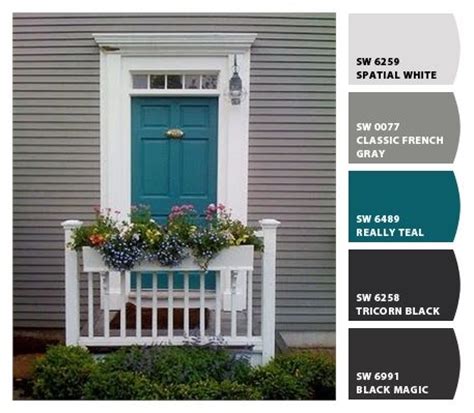 It was a nice front door…just a little typical and expected. I just spotted the perfect colors! | Painted front doors ...