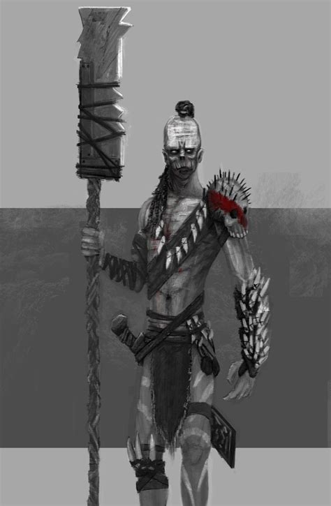 Artstation Tribal Warrior Concepts Saim Alshafi