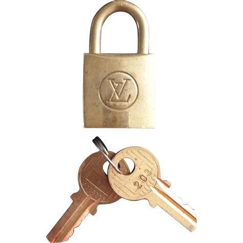 Authentic Vintage 1960s Louis Vuitton Brass Lock And Keys Set Sold On