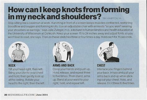 Stretches To Get The Knots Out Of Your Neck From Mens Health