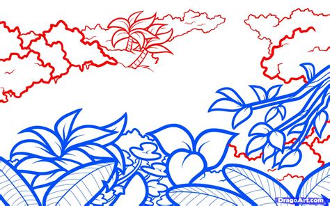 Easy Jungle Drawing At Getdrawings Free Download