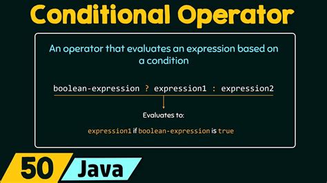 Conditional Operator In Java Youtube