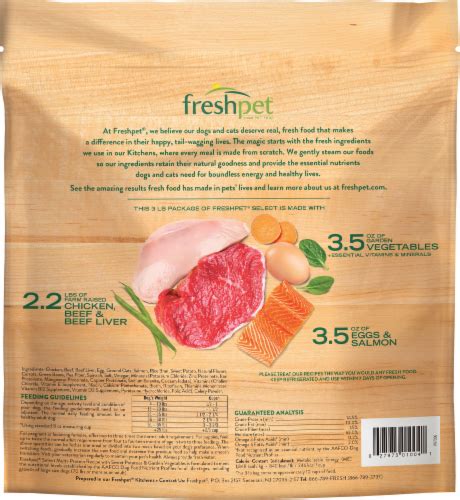 Freshpet® Multi Protein Chicken Beef Egg And Salmon Recipe Dog Food 3 Lb