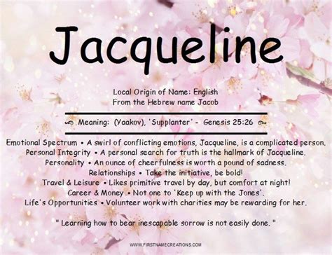 Is Jacqueline A Bible Name Mastery Wiki