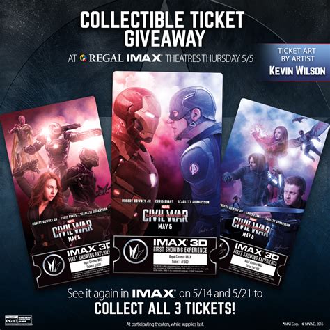 Captain America Civil War Imax® Giveaways Imax