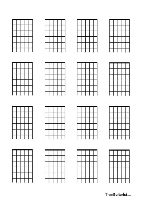 Blank Guitar Fretboard Diagramfree Blank Music Paper Templates