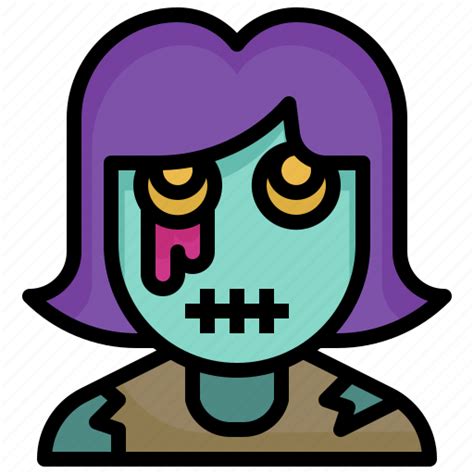 Women Zombie Halloween Avatar Girl Icon Download On Iconfinder