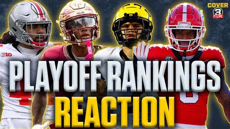 New College Football Playoff Rankings Reaction Win Big Sports