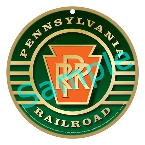 Pennsylvania Railroad Logo Wood Plaque Sign Etsy
