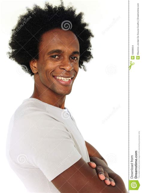 Portrait Of An African American Man Smiling Stock Photo Image Of