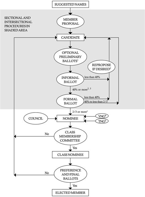 Flow Chart Of The Member Nomination And Election Process 1 Optional