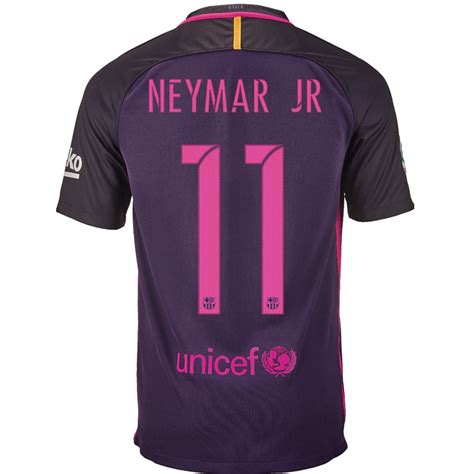 Nike Fc Barcelona Neymar 11 16 17 Away Soccer Stadium Jersey