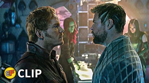 Star Lord And Thor Are You Mocking Me Scene Avengers Infinity War