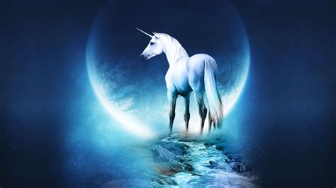 Unicorn Horse Full Moon Wallpaper Hd Artist 4k Wallpapers Images And