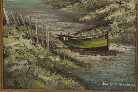 Everett Woodson Coastal Landscape Oil Painting Ebth