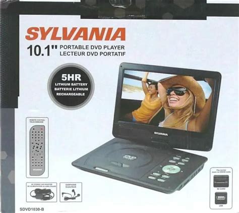 Sylvania 101and Portable Dvd Player Black Sdvd1030 B Ln ™ 55