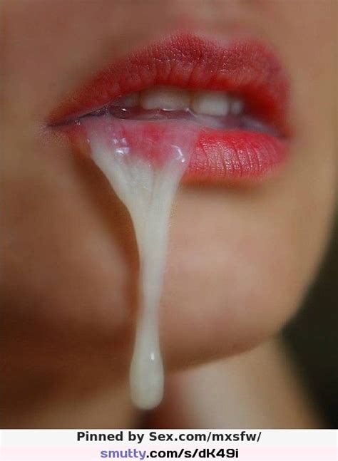 Cum Jizz Cuminmpoth Drool Facial Lips Lipstick Closeup Erotic