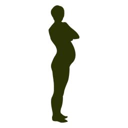 Nude Pregnant Woman Silhouette PNG SVG Design For T Shirts