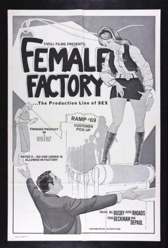 Female Factory Cinemasterpieces Original Movie Poster 1960s Adult X