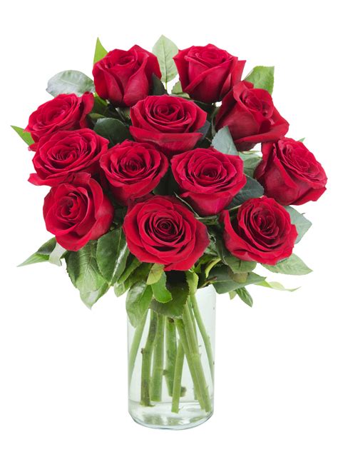 Arabella Farm Direct Bouquet Of Fresh Cut Red Roses With Vase Walmart Com Walmart Com
