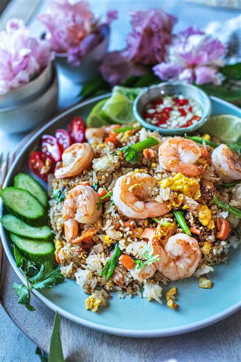 Authentic Thai Shrimp Fried Rice Khao Phad Goong Simply Suwanee