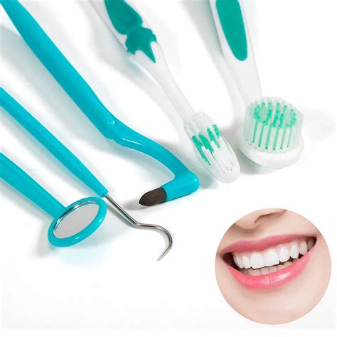 8pcs Dental Floss Oral Hygiene Tool Set Oral Care Tooth Brush Kit Clean Teeth Mirror Pick Tooth