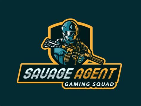 Placeit Gaming Squad Logo Maker With Heavy Armored Soldier Character