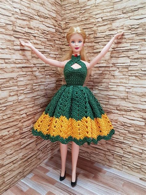 Barbie Strapless Chevron Dress Free Crochet Pattern Artofit