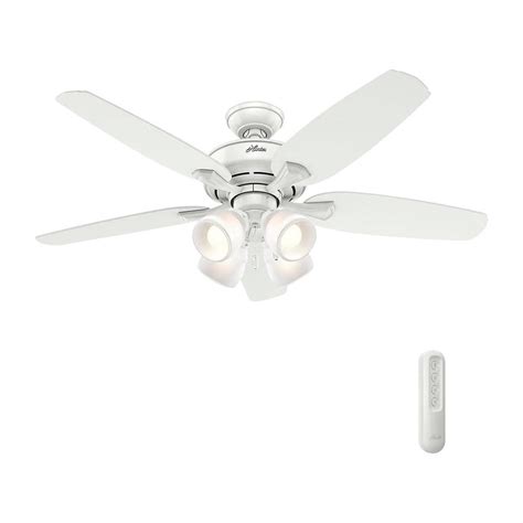Jazz up your home or workplace entertainment with fantastic hunter ceiling fan remote available at these hunter ceiling fan remote have incorporated the latest advances in technology. Hunter Channing 52 in. LED Indoor Snow White Ceiling Fan ...