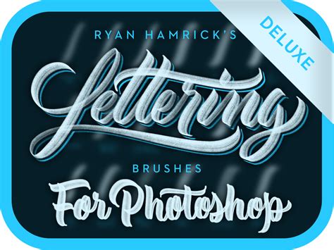 Lettering Brushes For Photoshop Deluxe By Ryan Hamrick On Dribbble