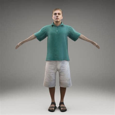 Axyz Characters Rigged Human 3d Model