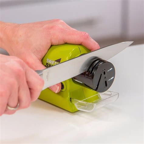 The multifunctional electric sharpener leaves a perfectly smooth edge on all your kitchen knives. Multifunctional Electric Cordless Knife Sharpener