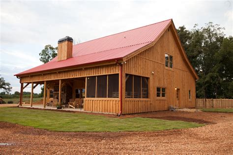 ❮ ❯ pole barns from georgia metals are made. Georgia Barn Home - Traditional - Exterior - other metro ...